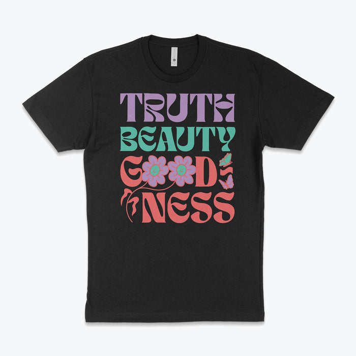 Truth, Beauty, Goodness T-Shirt - Black