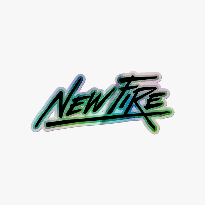 New Fire Holographic Sticker